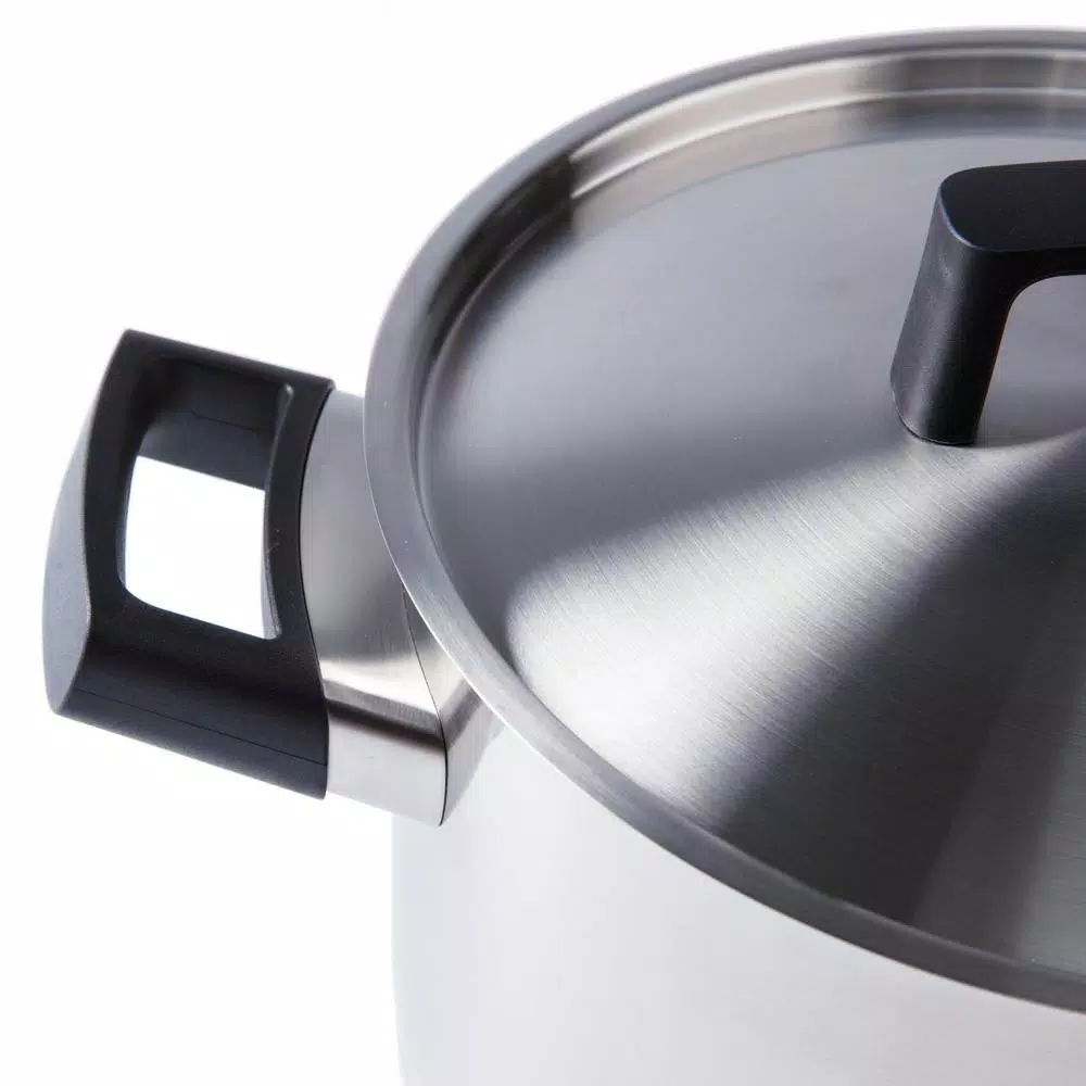 BergHOFF Ron 6.8 Qt. Stainless Steel Stock Pot with Lid, Induction Compatible
