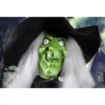 Haunted Hill Farm 6.5 ft. Animatronic Wicked Witch Halloween Prop with Sound and Light thumbnail 9