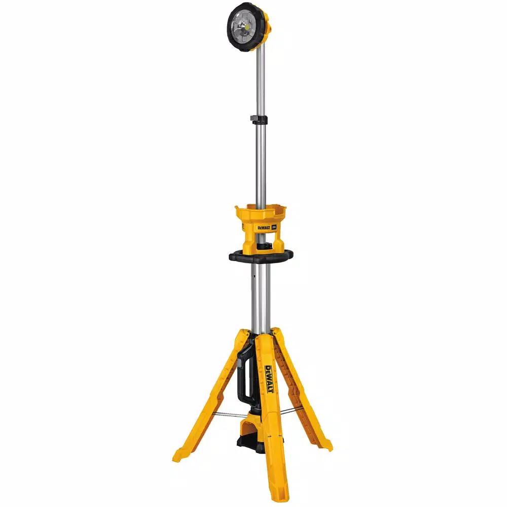 DEWALT 20V MAX 3000-Lumen Cordless LED Tripod Work Light with 5.0 Ah Battery