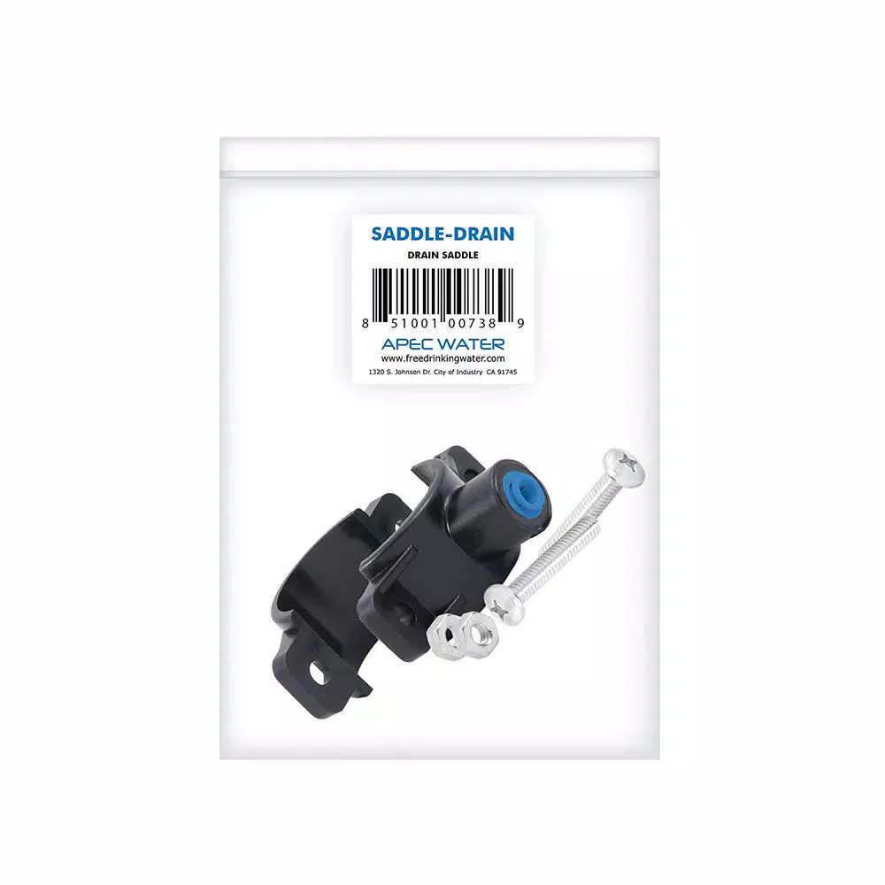 APEC Water Systems RO System Drain Saddle Clamp with 1/4 in. Quick-Connect Fitting