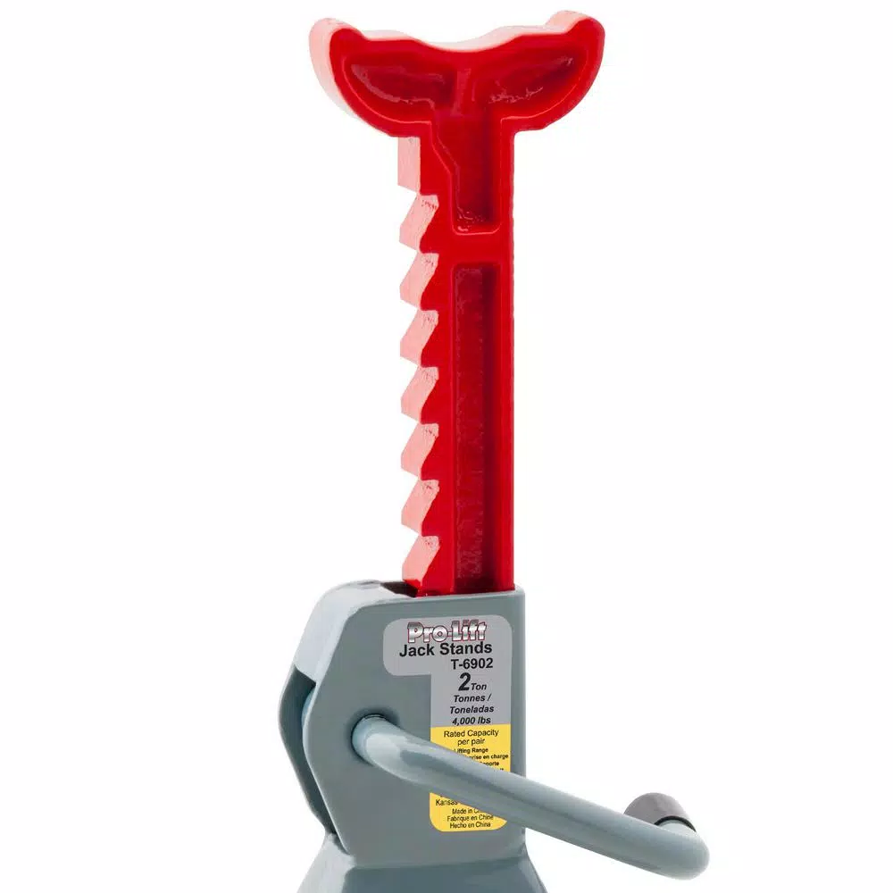 Pro-Lift Pro Lift T-6902 2-Ton Jack Stands with Ductile Cast Iron Ratchet Bar (Pair)