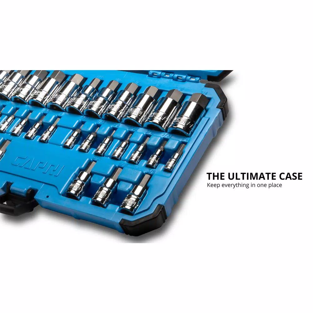 Capri Tools Hex Master Bit Socket Set, 32-Piece SAE and Metric