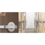 Universal Hardware Commercial Heavy Duty Storeroom Door Lever, Satin Chrome, 2-3/4 in. Backset thumbnail 4