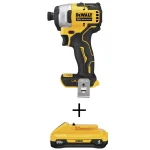 DEWALT 20V MAX ATOMIC Brushless 1/4 in. Compact Impact Driver Kit with (1) 4 Ah Battery thumbnail 1