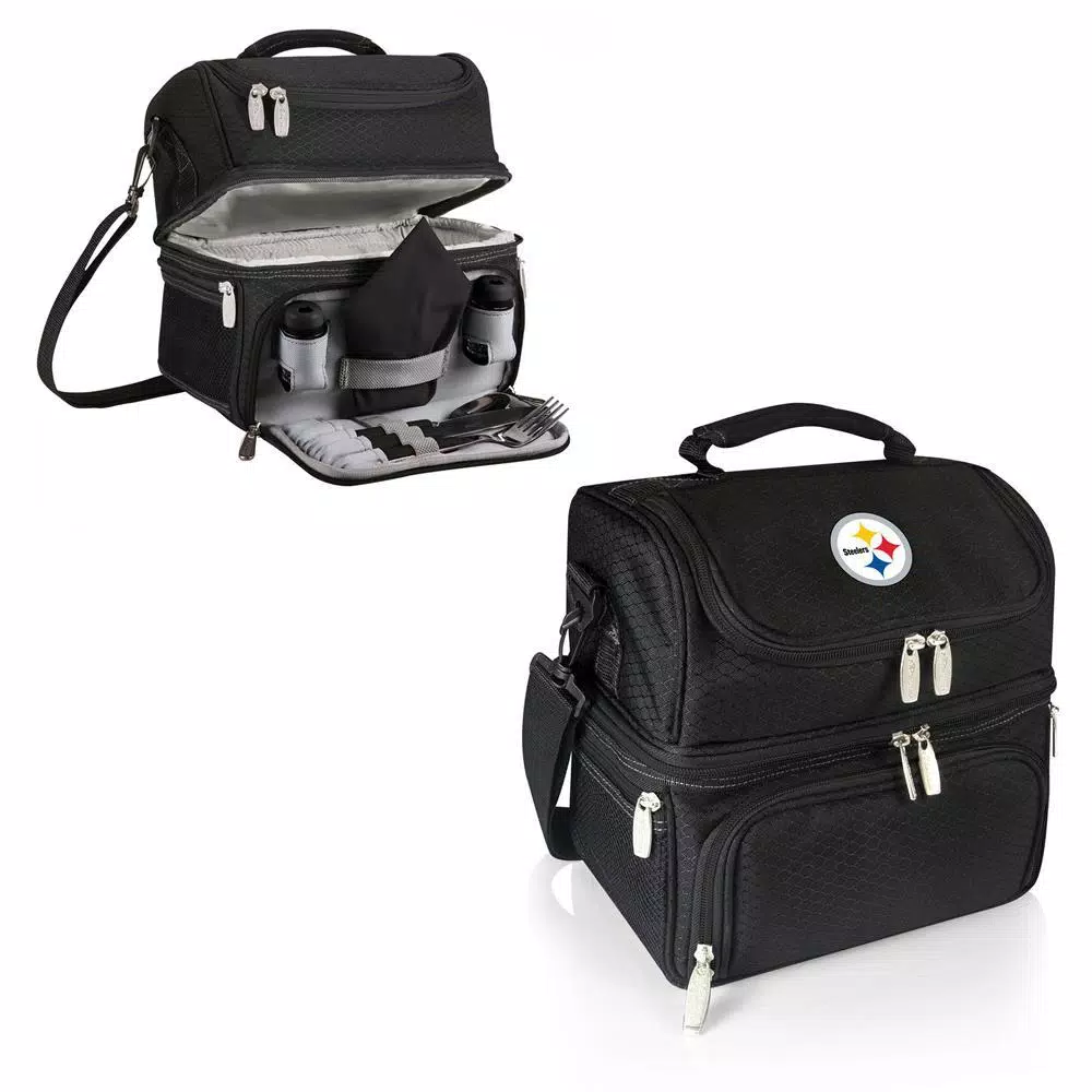 ONIVA Pranzo Pittsburgh Steelers Insulated Lunch Bag - Black