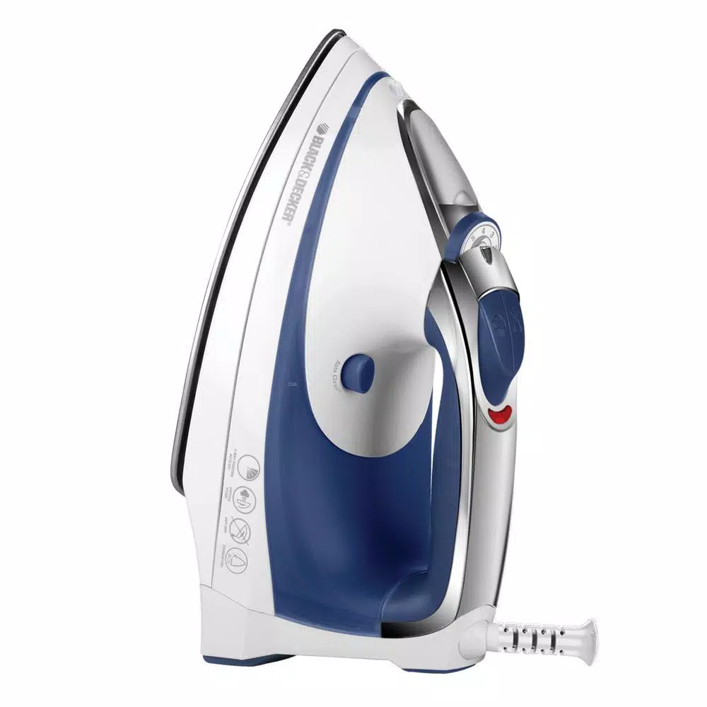 BLACK+DECKER Steam Advantage Traditional Steam Iron, 1200W, Blue