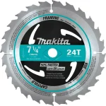 Makita 7-1/4 in. 24-Teeth Carbide-Tipped Framing Saw Blade, 10-Pack thumbnail 2