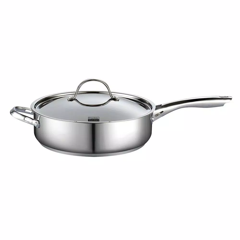 Cooks Standard 5 Qt. Stainless Steel Saute Pan with Lid