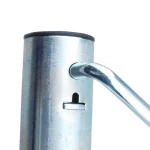Max Load 2000 lb. Capacity Side Wind Trailer Jack with Dual Wheels and Horizontal Mounts thumbnail 4