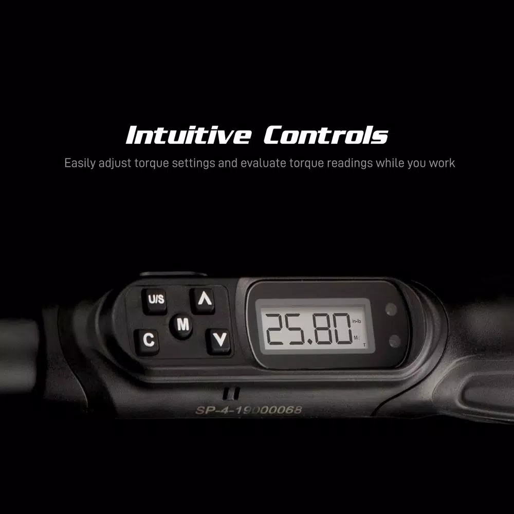 Capri Tools Digital Torque Screwdriver, Dual Direction, 1.77-35.39 in/lbs, NIST-Traceable