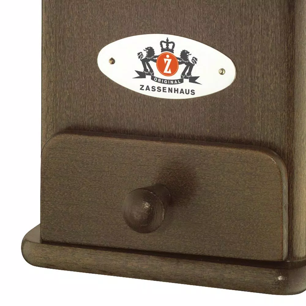 ZASSENHAUS Brasilia Manual Coffee Mill - Dark Beechwood with Steel Conical Burrs