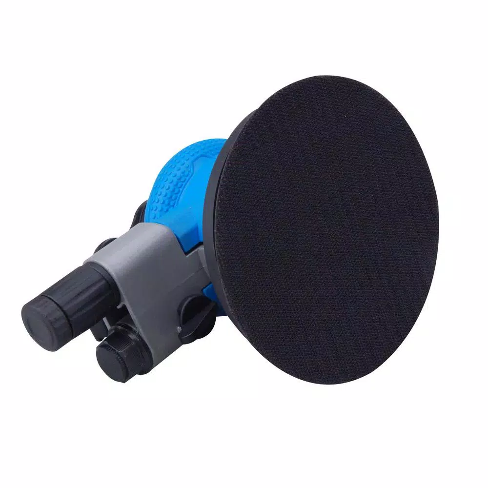 Steel Core 5 in. Air Palm Orbital Sander Pneumatic Disc Sander