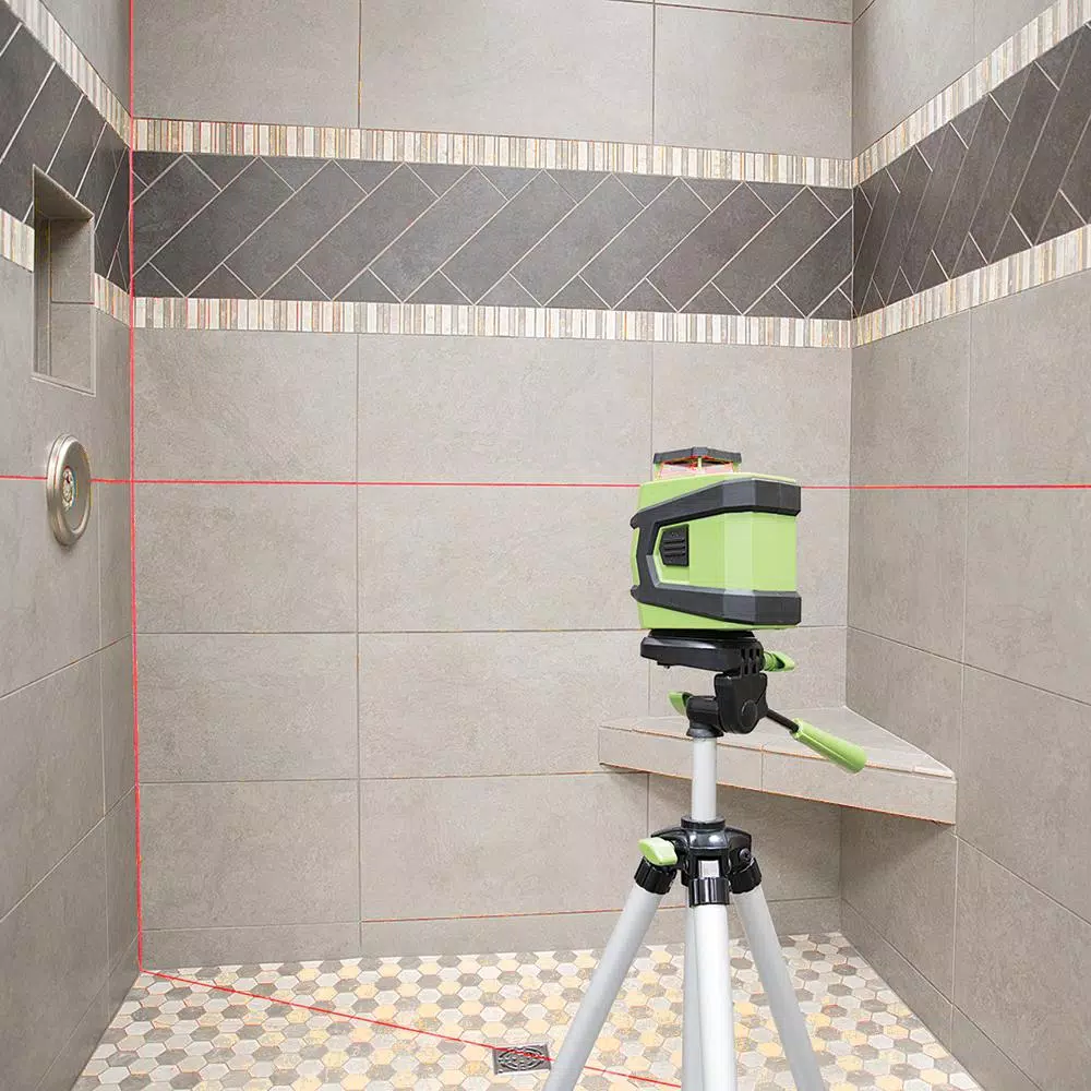 PowerSmith Self-Leveling 360° Cross Line Laser Level Kit with Adjustable Tripod