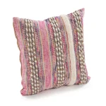 LR Resources Eclectic Pink Striped Hypoallergenic Throw Pillow, 18 x 18 in. thumbnail 4