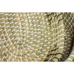 LITTON LANE White Seagrass and Polyethylene Wicker Decorative Trays with Black Accents, Set of 3 thumbnail 3