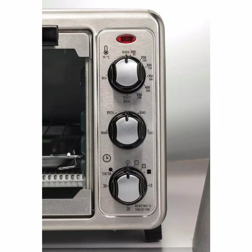 Hamilton Beach 1440-Watt 6-Slice Stainless Steel Countertop Toaster Oven