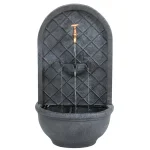 Sunnydaze Decor Messina Resin Lead Solar Outdoor Wall Fountain with Dual Pump Options thumbnail 2