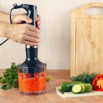 Classic Cuisine 4-in-1 Immersion Blender Set with Chopper and Whisk, 6-Speed, 400W, Black thumbnail 5
