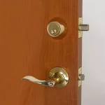 Design House Stratford Polished Brass Entry Door Lever and Single Cylinder Deadbolt Combo thumbnail 11