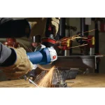 Bosch GWS10-45E 10 Amp Corded 4.5 in. Angle Grinder with Auxiliary Handle thumbnail 2