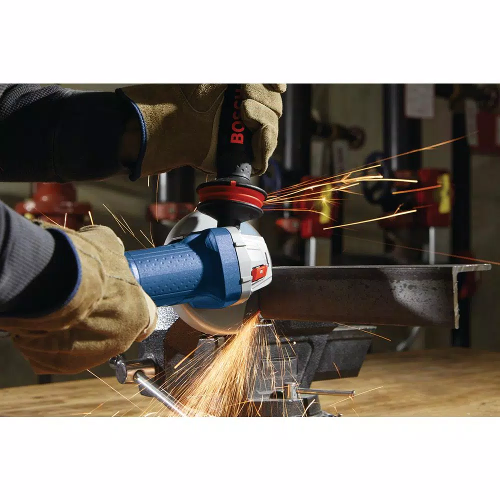 Bosch GWS10-45E 10 Amp Corded 4.5 in. Angle Grinder with Auxiliary Handle