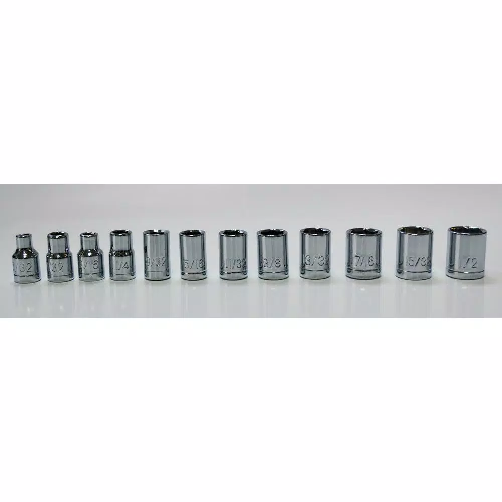 Best Value 52-Piece Socket Set with 1/4 in., 3/8 in., and 1/2 in. Drives - Metric and SAE