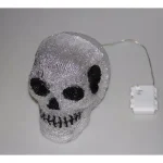 Novolink 7.9 in. White LED Decorative Skull Halloween Light - Handcrafted Indoor/Outdoor Decor thumbnail 3