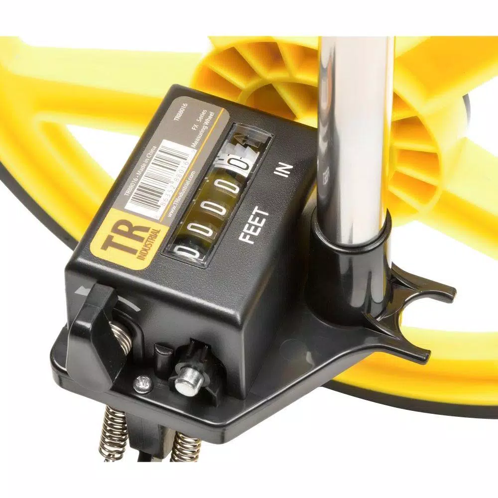 TR Industrial 1 ft. Stainless Steel Collapsible Measuring Wheel, Measures up to 9,999 ft.
