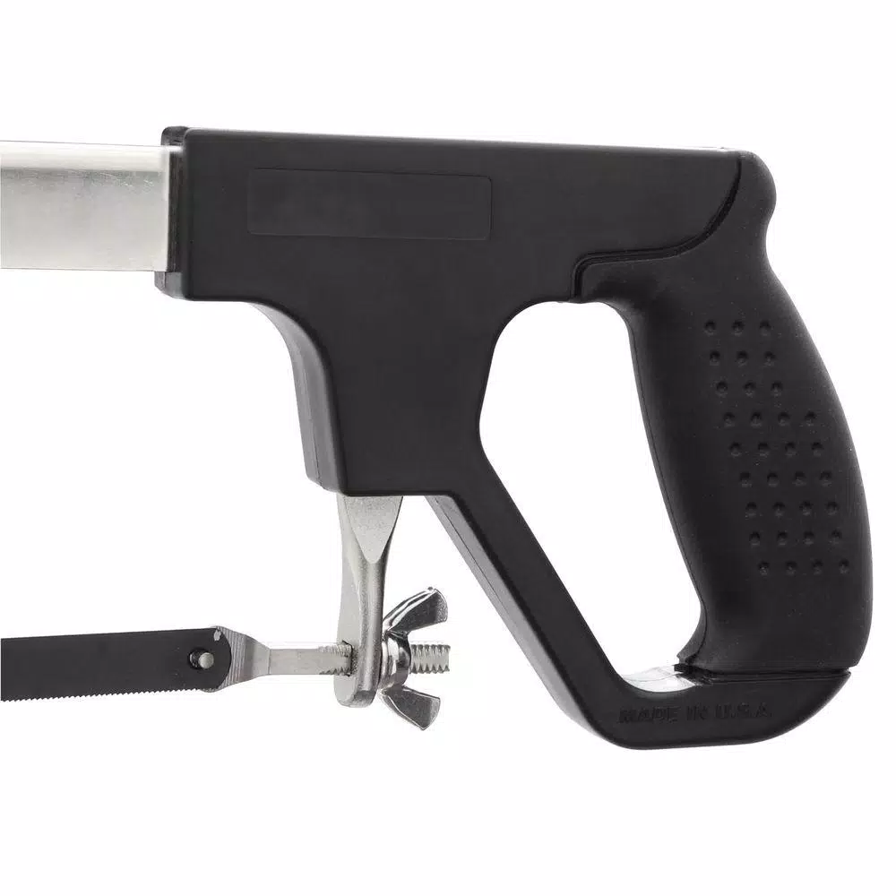 Husky 10 in. Adjustable Hack Saw with Rubber Grip Handle