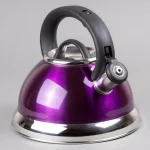Creative Home Alexa 12-Cup Stainless Steel Whistling Tea Kettle with Aluminum Capsulated Bottom - Purple thumbnail 5