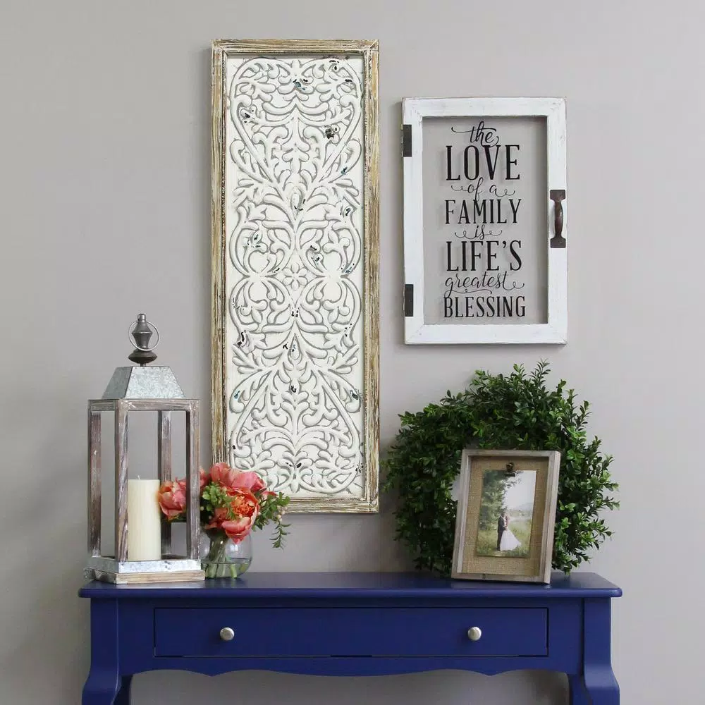 Stratton Home Decor Stratton Home Life's Blessings Printed Glass Wall Decor - Farmhouse Style