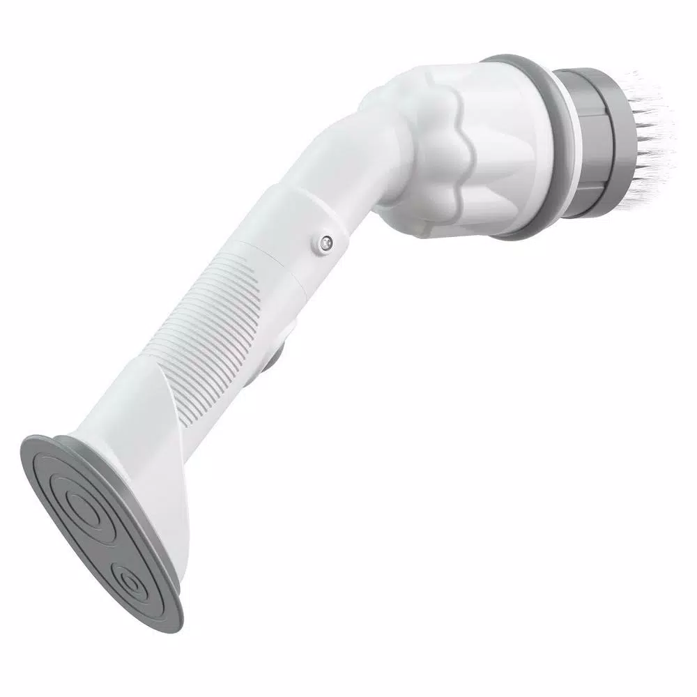 Clorox Scrubtastic Max Handheld Power Scrubber with 2 Interchangeable Brush Heads