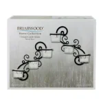 Stonebriar Collection Stonebriar Black Metal Ivy Swirl Candle Wall Sconce Set of 2 thumbnail 2