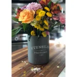 Fox Run 7 in. Slate Grey Round Cement Utensil Holder - Durable Kitchen Tool Crock thumbnail 5