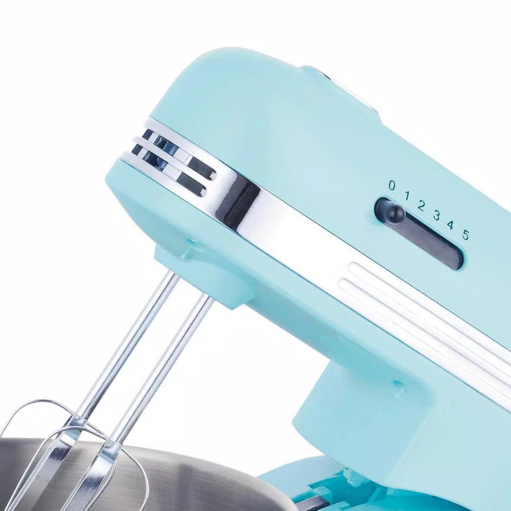 Brentwood Appliances Brentwood 5-Speed Stand Mixer with 3-Qt Stainless Steel Mixing Bowl, Blue