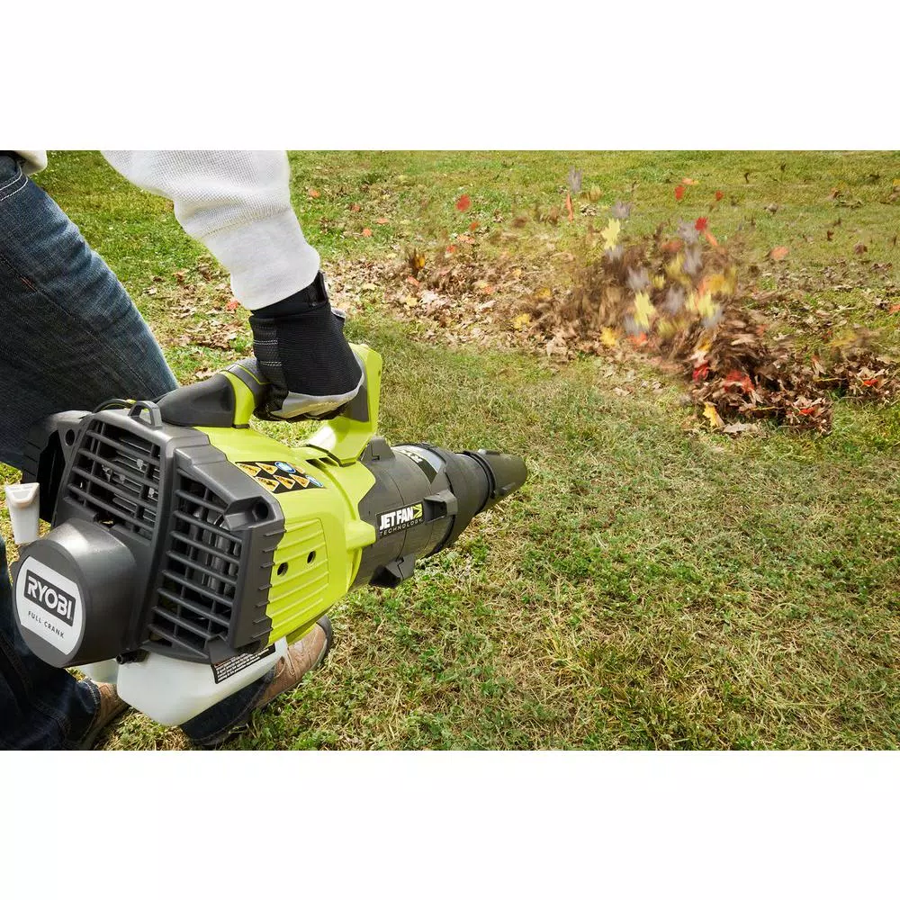 RYOBI 25 cc 2-Cycle Gas Attachment Capable String Trimmer and 520 CFM Jet Fan Blower Combo Kit