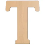 Jeff McWilliams Designs 23 in. Oversized Unfinished Wood Letter T - Industrial Style Wall Decor thumbnail 1
