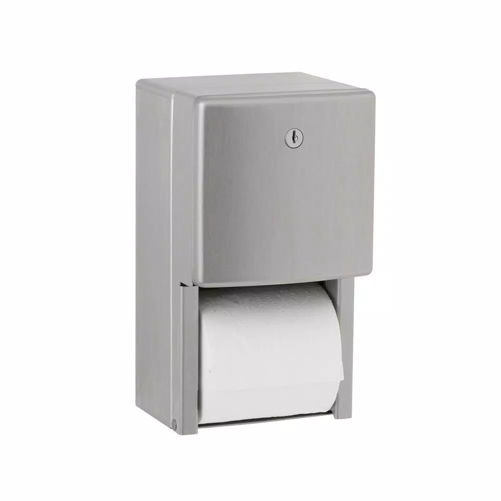 Unbranded Bobrick B-4288 Contura Series Stainless Steel Toilet Tissue Dispenser