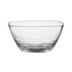 Libbey Aviva Waves 93 oz. Clear Glass Serving Bowl with Embossed Wave Pattern thumbnail 1