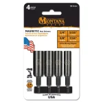 Montana Brand 4-Piece Extended Magnetic Nut Driver Set, S2 Steel thumbnail 3