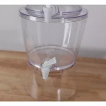 Basicwise Stackable 1.4 Gal. Juice and Water Beverage Dispenser with Stand, Clear thumbnail 6