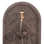 Sunnydaze Decor Messina Solar Powered Outdoor Wall Fountain, Iron Finish Resin Water Feature thumbnail 2