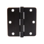 Everbilt 3-1/2 in. x 1/4 in. Radius Oil-Rubbed Bronze Steel Door Hinge, 24-Pack thumbnail 4