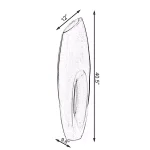 Uniquewise Modern White Magnesium Oxide Large Decorative Floor Vase - 40.5 in. thumbnail 6
