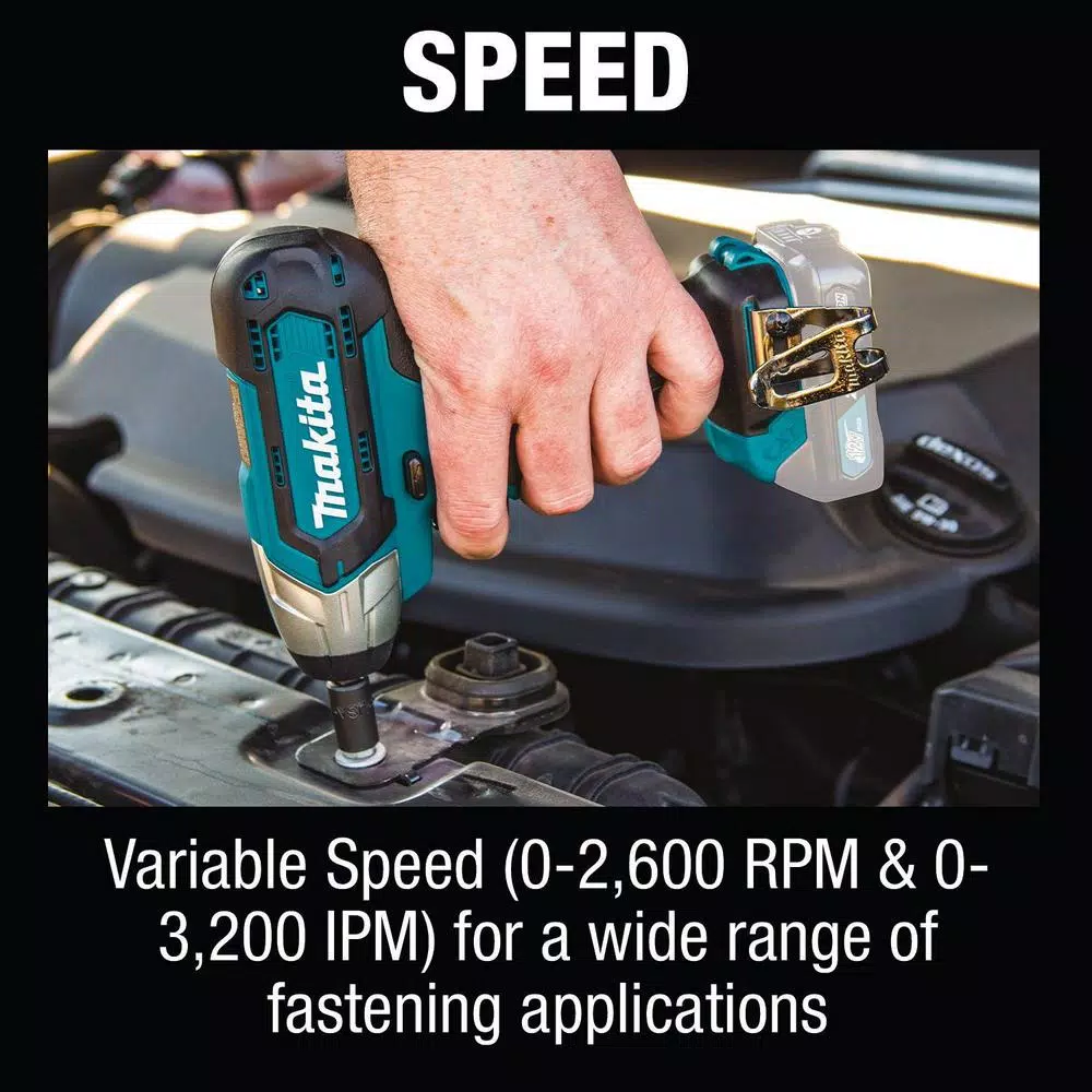 Makita 12V MAX CXT 1/4 in. Sq. Drive Cordless Impact Wrench with 4.0Ah Battery