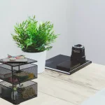 Mind Reader Rotating 2-Tier All-Purpose Organizer Shelf with Magnetic Baskets and Top Shelf, Black thumbnail 3