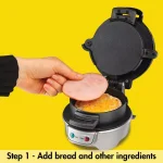 Hamilton Beach 600W Silver Non-Stick Breakfast Sandwich Maker thumbnail 3