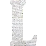 Jeff McWilliams Designs 15 in. Oversized Unfinished Wood Letter (L) - Industrial Style Wall Decor thumbnail 3