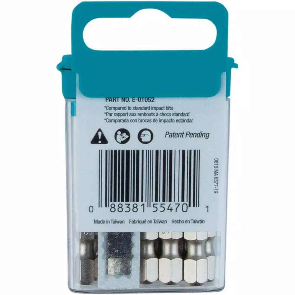 Makita ImpactXPS #2 Square 2 in. Power Bits, 15-Pack