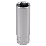 Husky 15 mm 6-Point Metric Deep Socket, 3/8 in. Drive thumbnail 1